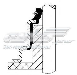Сальник клапана (маслосъемный), впуск/выпуск 19037050 Corteco