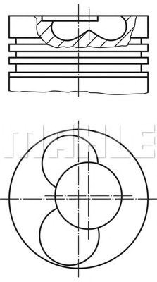 Поршень в зборі 304002 MAHLE