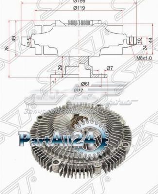 Вискозная муфта Nissan/Infiniti 2108275T02 цена, от 606.95 USD