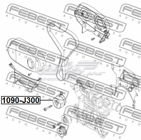 Натяжний ролик 1090J300 FEBEST