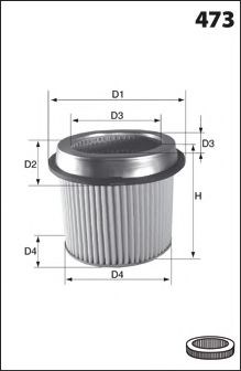 AF0211 Alpha Filter Воздушный фильтр двигателя