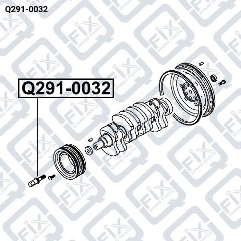 Болт шкива коленвала Q-fix Q2910032 цена, от 5.73 USD