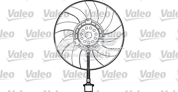 Электровентилятор охлаждения в сборе (мотор+крыльчатка) правый VALEO 698373