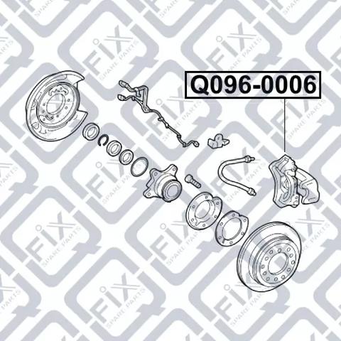 Купить Q0960006 Q-fix Суппорт задний левый