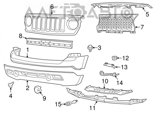 Купить FP3810991 FPS Решетка радиатора