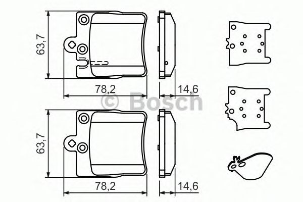 986494022 Bosch Колодки тормозные дисковые комплект