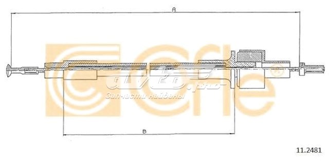 Трос сцепления 112481 Cofle