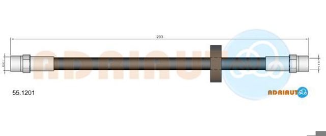 Шланг гальмівний 551201 ADRIAUTO