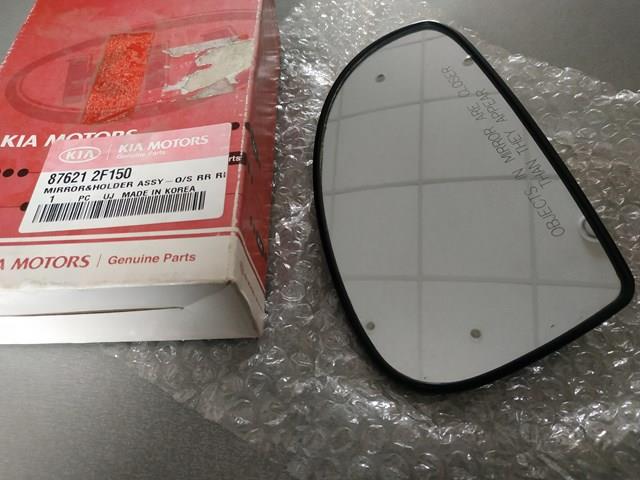 Cristal de retrovisor exterior derecho 876212F150 HYUNDAI