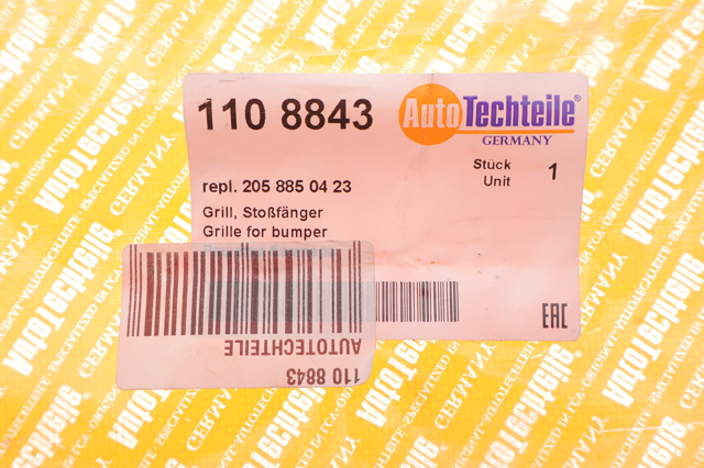 1108843 Autotechteile Центральная решетка переднего бампера