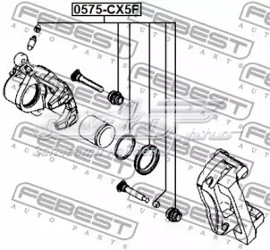 Ремкомплект суппорта тормозного переднего FEBEST 0575CX5F