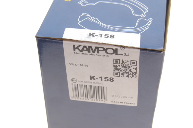 K158 Kampol Барабанные тормозные колодки