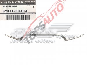Moldura de parachoques delantero 620845UA0A NISSAN