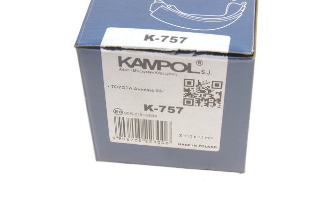 Купить K757 Kampol Колодки ручника/стояночного тормоза