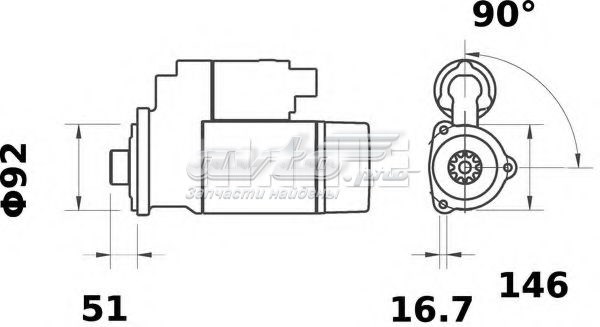 MS75 Mahle Original motor de arranco