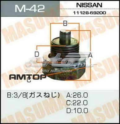 Купить M42 Masuma Пробка поддона двигателя