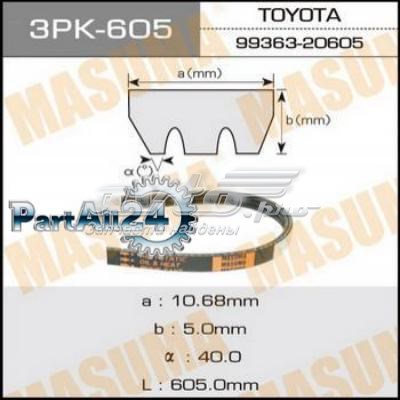 3PK605 Masuma Поликлиновый ремень
