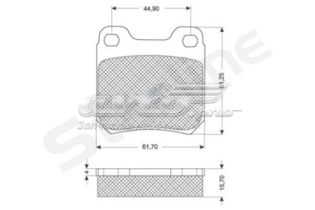Колодки тормозные задние дисковые STARLINE BDS042