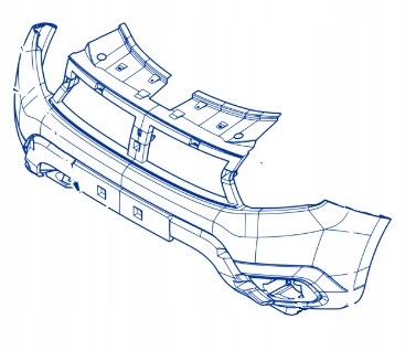 Передний бампер 620228952R Renault (RVI)