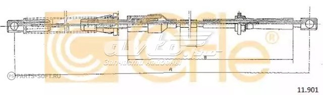 Трос газа 130335 Adriauto
