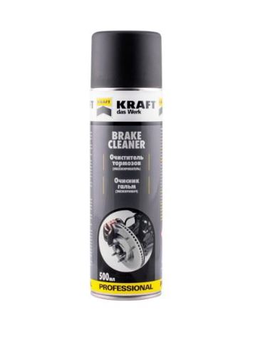 Очиститель и обезжириватель деталей и тормозной системы Kraft KF005
