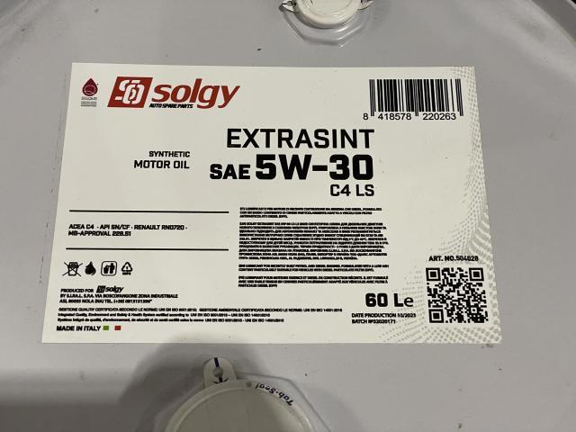 Моторное масло 504028 Solgy