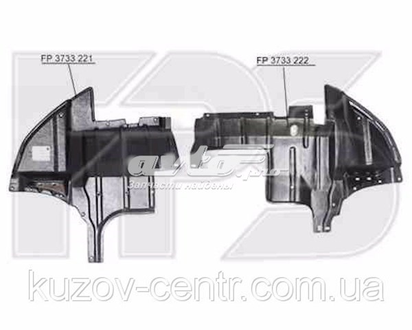 Защита двигателя правая FPS FP3733222 цена, от 18.48 USD