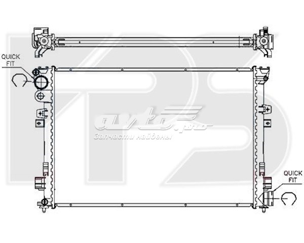 Радіатор охолодження двигуна FP20A111 FPS