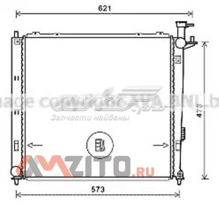 Радиатор KAA2272 AVA