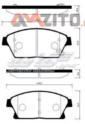 Задние дисковые колодки HSB HP2026