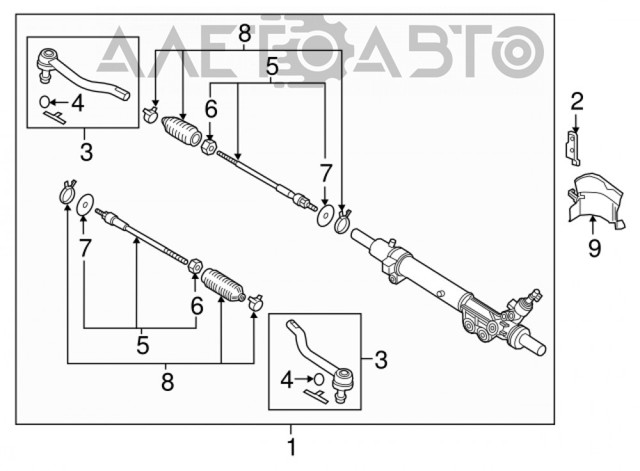 CEN147L CTR Наружный наконечник рулевой тяги