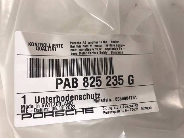 Купить PAB825235G VAG Щит предохранительный