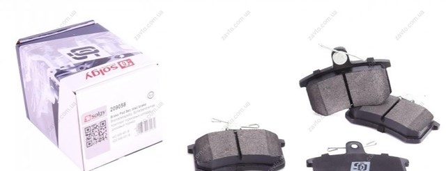 Колодки тормозные задние дисковые SOLGY 209058
