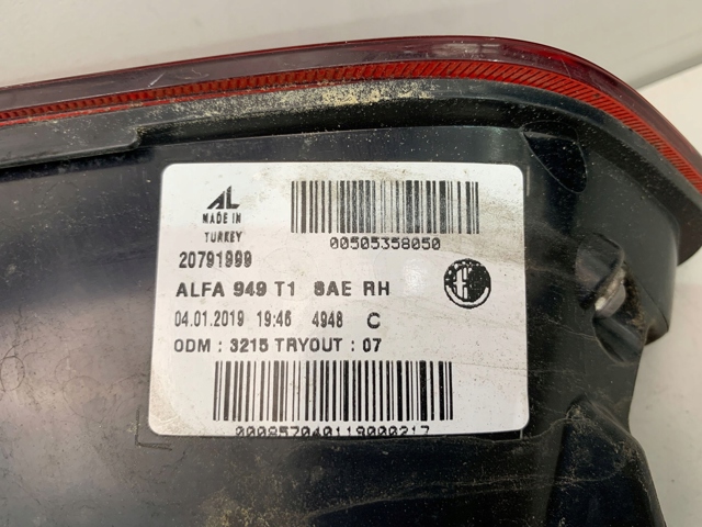 Купить 50535805 Fiat/Alfa/Lancia Фонарь задний правый, внешний
