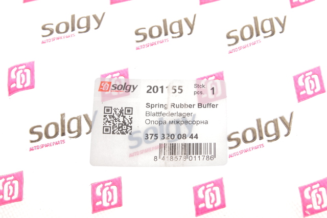 Подушка рессоры межлистовая 201155 Solgy