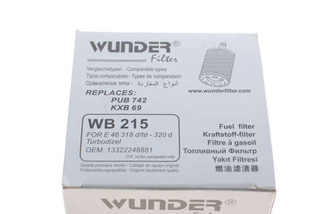 WB215 Wunder Фильтр топлива