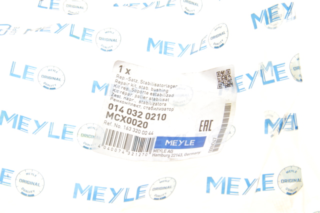 Втулка стабилизатора переднего, комплект Meyle 140320210 цена, от 13.02 USD
