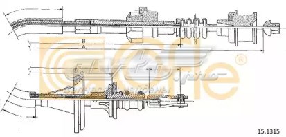 Трос сцепления 151315 Cofle