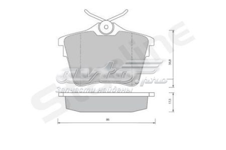 Колодки тормозные задние дисковые STARLINE BDS419