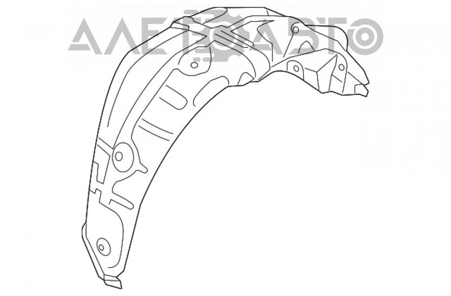 Подкрылок задний правый Subaru 59122SJ000 цена, от 38.01 USD