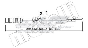 Датчик износа тормозных колодок передний SU099 Metelli