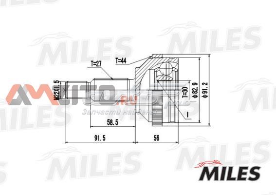 ШРУС наружный передний GA20115 Miles