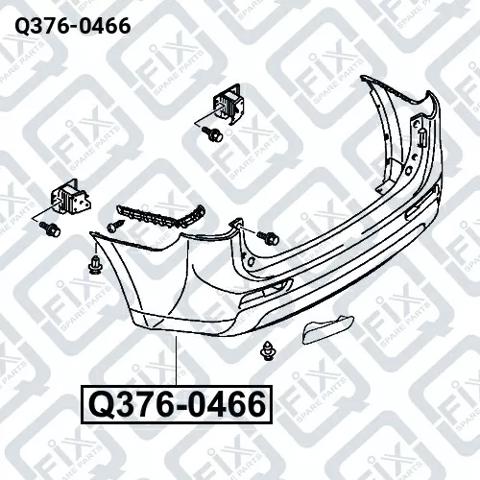 Бампер задний Q-fix Q3760466 цена, от 139.76 USD