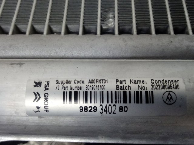 9829340280 Peugeot/Citroen Конденсатор