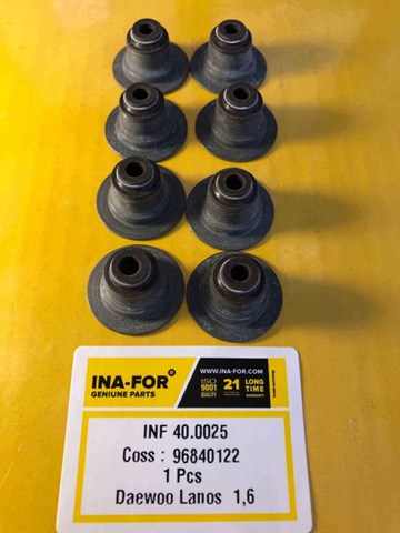 Сальник клапана (маслосъемный), впуск/выпуск InA-For INF400025