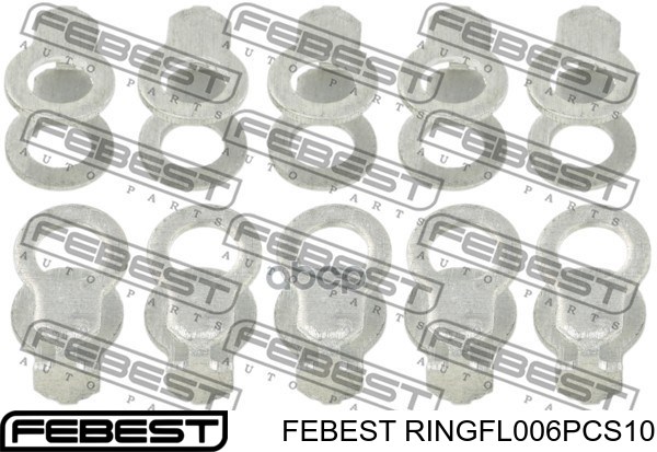 Кольцо (шайба) форсунки инжектора посадочное Febest RINGFL006PCS10