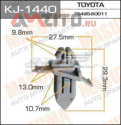 7549560010 Toyota пистон (клип крепления накладок порогов)