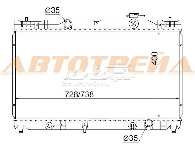 Радиатор TY0003ACV30 SAT