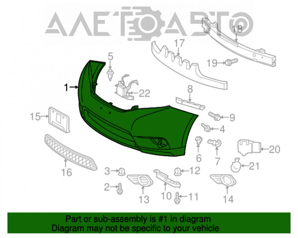 Бампер на авто FPS FP7081900 цена, от 68.52 USD