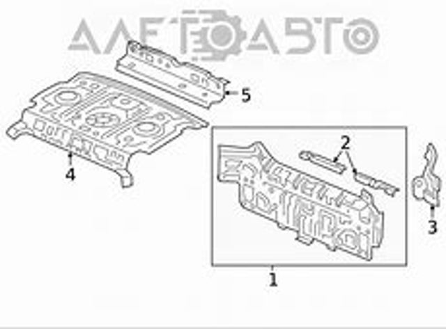 Панель багажного отсека задняя FPS FP3034660